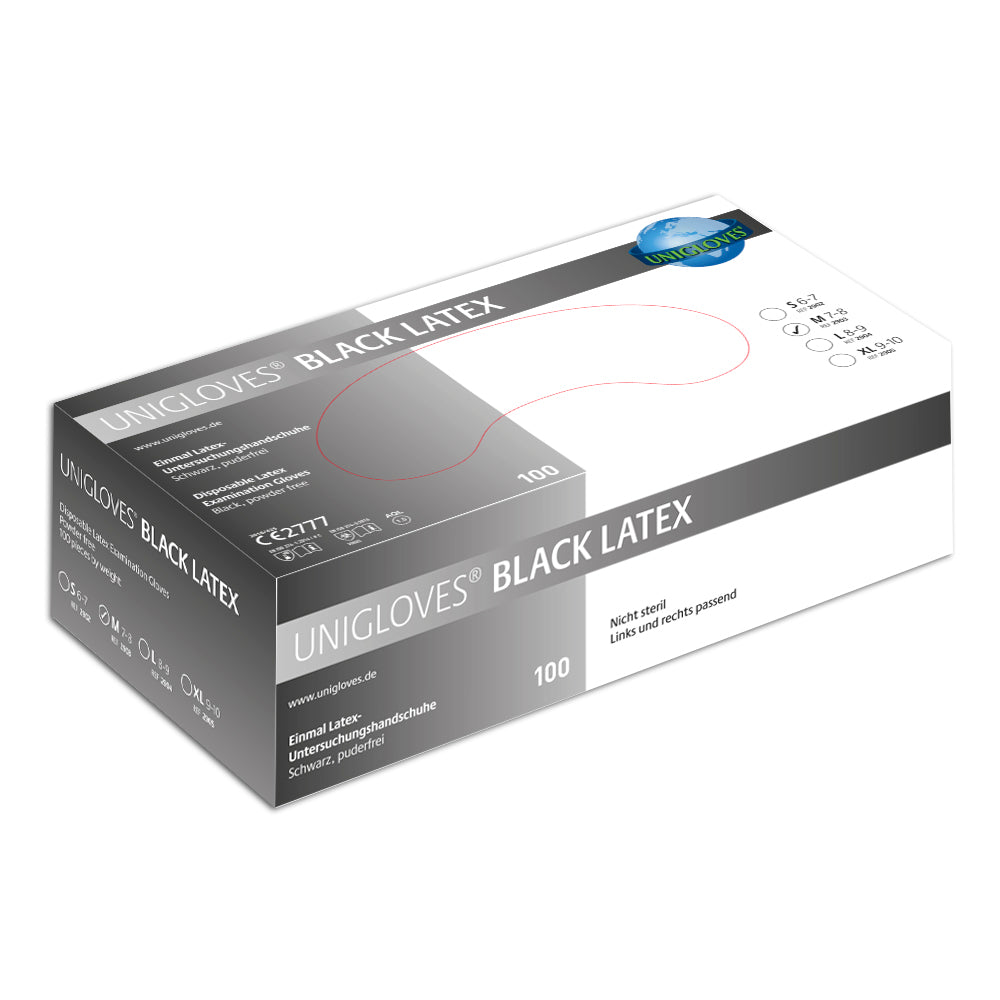Luvas Pretas Black Latex