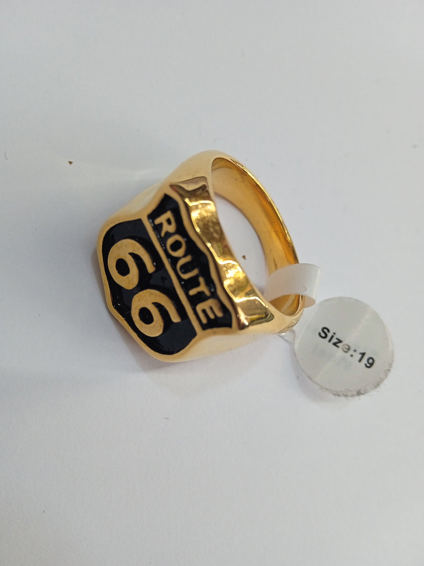 Anel Gold Plated Route 66
